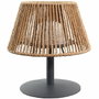 Lumisky Standy Mini Raffy - Lampe de table sans fil en raphia naturel
