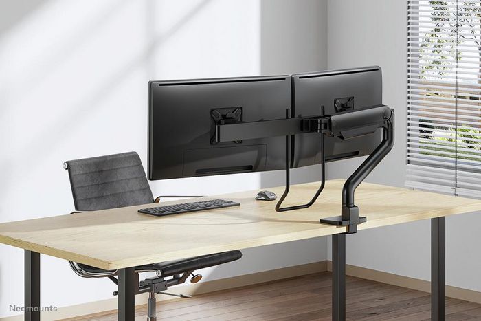 Neomounts DS75S-950BL2 Support de bureau double écrans à mouvement complet VESA 100x100 pour 17-32" - Noir