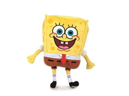 Play By Play Peluche Bob l'éponge 18 cm - Peluche Spongebob Squarepants - Jouet doudou enfant dès 3 ans