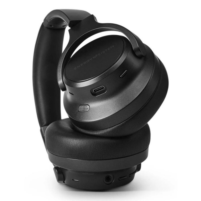 Energy Sistem Silent ANC Casque Sans Fil Bluetooth 5.4 Noir avec Réduction de Bruit Active Hybride, 100h Autonomie
