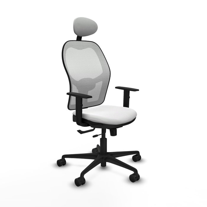Piqueras y Crespo Chaise de Bureau Jorquera Blanche avec Appui-tête Piqueras y Crespo Chaise de Bureau Jorquera Blanche avec Appui-tête