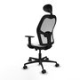 Piqueras y Crespo Chaise de Bureau Jorquera Blanche avec Appui-tête
