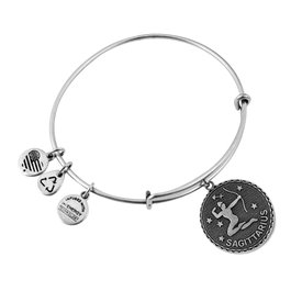 Alex And Ani Pulsera Sagittaire Gris