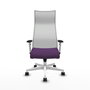 Piqueras y Crespo Albacete Chaise de Bureau Morado et Blanc