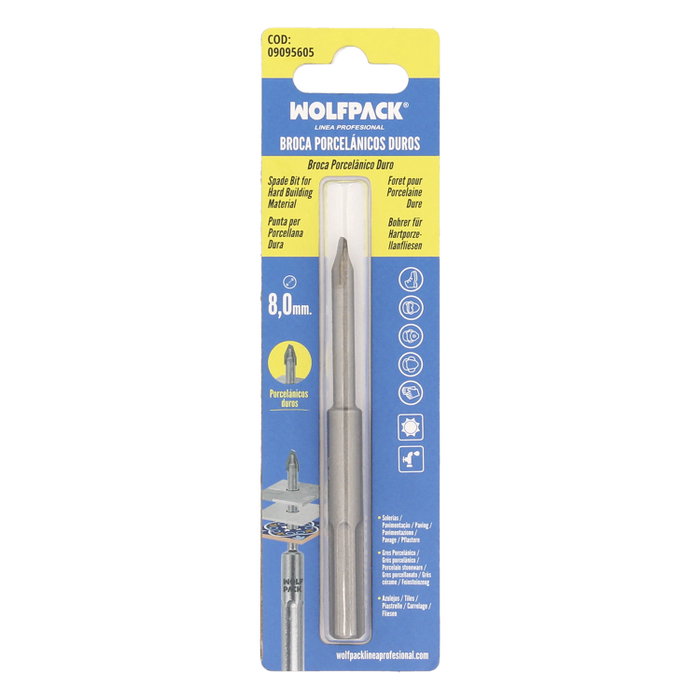 WOLFPACK LINEA PROFESIONAL Mèche pour porcelaine dure 8,0 mm