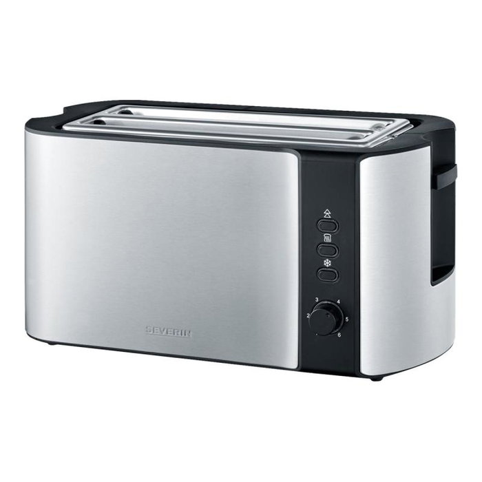 Severin AT2590 - Grille-pain 4 tranches en acier inoxydable