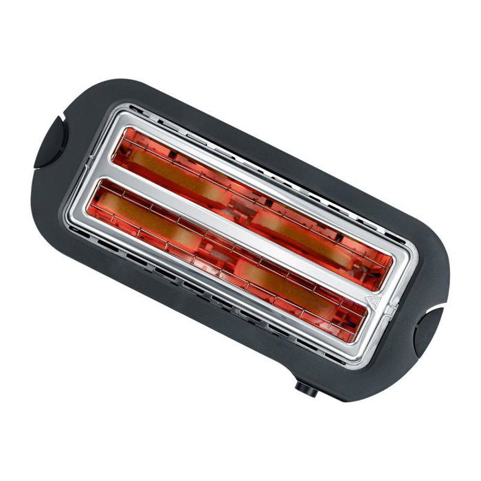 Severin AT2590 - Grille-pain 4 tranches en acier inoxydable