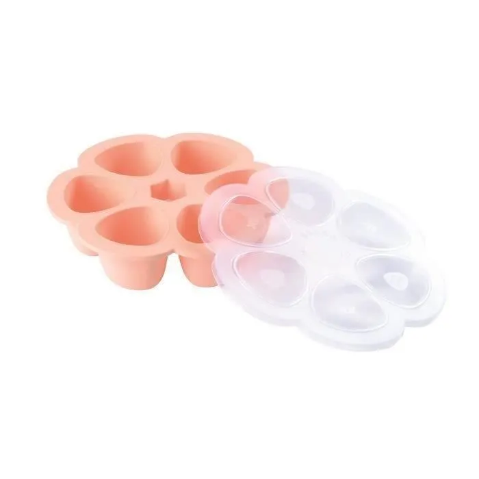 Beaba Multiportions en silicone rose 6x150 ml