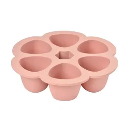 Beaba Multiportions en silicone rose 6x150 ml