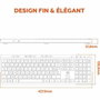 Mobility Lab KP450W Clavier sans fil AZERTY Noir et Gris full-size