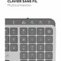 Mobility Lab KP450W Clavier sans fil AZERTY Noir et Gris full-size