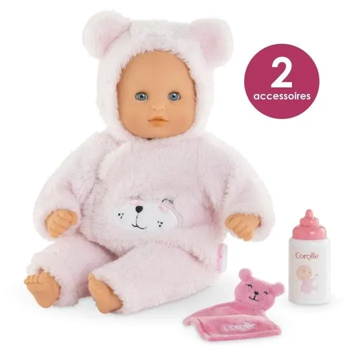Corolle - Mon Premier Poupon Bébé Calin Ourson d'Amour - Poupée de 30 cm avec 2 Accessoires (Biberon et Doudou) et Senteur Vanille - Dès 18 Mois Corolle - Mon Premier Poupon Bébé Calin Ourson d'Amour - Poupée de 30 cm avec 2 Accessoires (Biberon et Doudou) et Senteur Vanille - Dès 18 Mois
