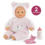 Corolle - Mon Premier Poupon Bébé Calin Ourson d'Amour - Poupée de 30 cm avec 2 Accessoires (Biberon et Doudou) et Senteur Vanille - Dès 18 Mois