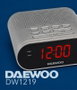 DAEWOO Radio réveil AM/FM avec entrée auxiliaire 3,5 mm