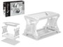 Kinvara Égouttoir Double Hauteur Blanc Plastique PP 46 x 13 x 30 cm