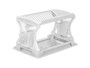 Kinvara Égouttoir Double Hauteur Blanc Plastique PP 46 x 13 x 30 cm