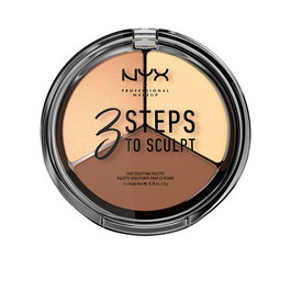 Nyx Professional Make Up 3 STEPS TO SCULPT face sculpting palette #light