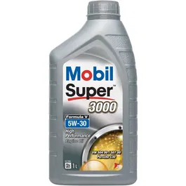 Mobil Super 3000 Formula-V Huile moteur synthétique 5W-30 - 1 L - Haute performance et anti-pollution