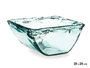 Giftdecor Centre de table Mesina en verre recyclé transparent 25 cm (Set de 2)