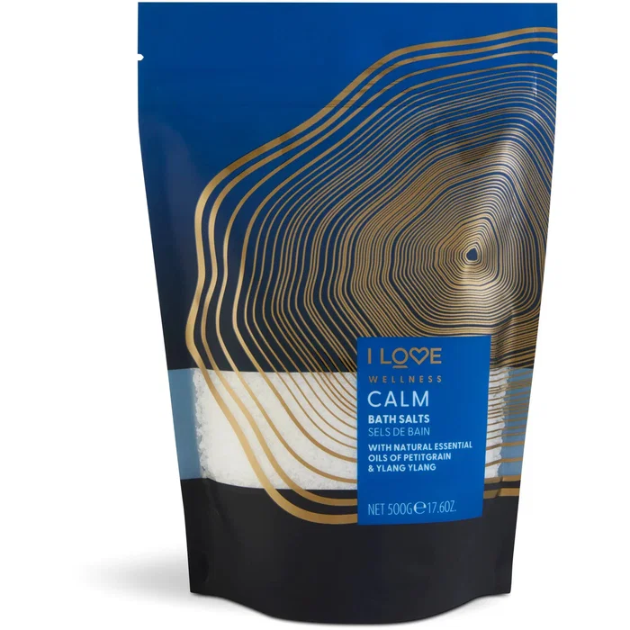 I Love Wellness Calm Sels de bain aux huiles essentielles, 500 g