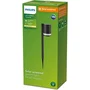 Philips Fyce - Borne Lumineuse Solaire sur Poteau - Noir - Lampadaire Écologique sans Branchement pour Jardin