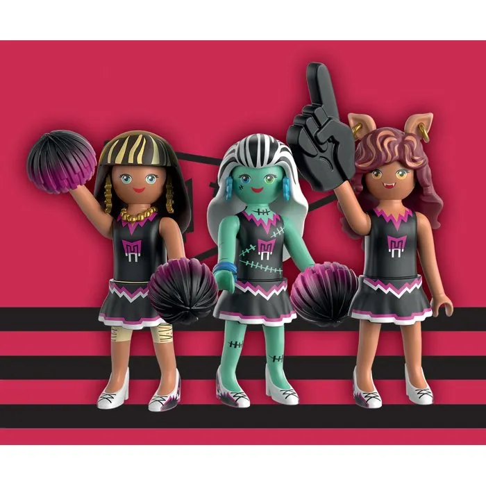 Playmobil 71992 Set de Figurines Monster High - La Brigade de la Peur avec Clawdeen Wolf, Cleo de Nile et Frankie Stein - 3 Figurines et Accessoires - Jouet Enfant dès 4 ans