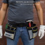 WOLFPACK LINEA PROFESIONAL Sacoche de coffreur double avec ceinture et support marteau