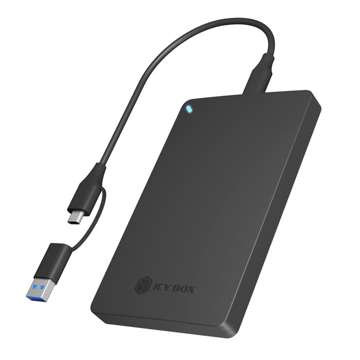 Icy IB-201T-CU31 Boîtier pour disque dur/SSD SATA 2,5 pouces USB-C
