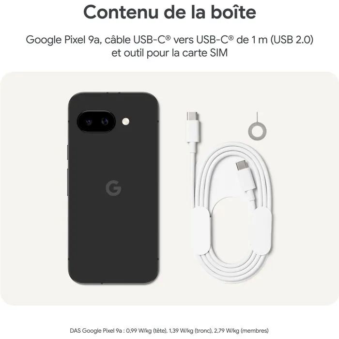 Google Pixel 9a 256 Go Noir volcanique
