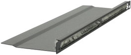 Lanview Panneau organisateur de câbles brossé en L 1/2U 19" Noir