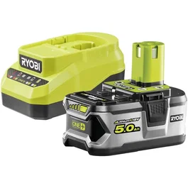 Ryobi Kit batterie et chargeur Lithium+ 18V 5,0Ah RC18120A-150G avec chargeur inclus