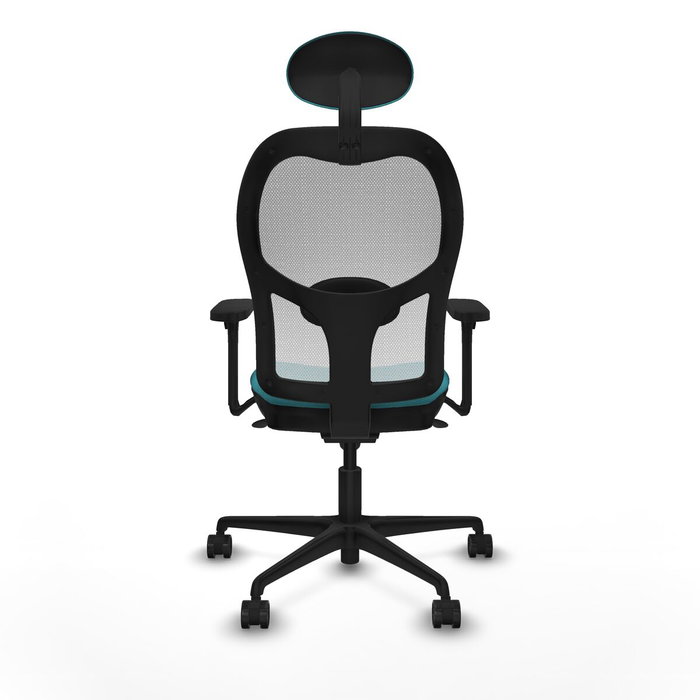 Piqueras y Crespo Chaise de Bureau avec Appui-tête 3D036N1 Turquoise