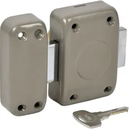 Yale - Verrou de Sûreté de Porte YV25C-35, Cylindre à 5 Goupilles 23 mm, Compatible Bois/Métal/PVC/alu, Livré avec 4 Clés, Beige