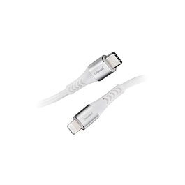 Intenso C315L Câble USB-C vers Lightning 1.5m Nylon/Aluminium Blanc Charge rapide 60W Transmission données 480Mbps