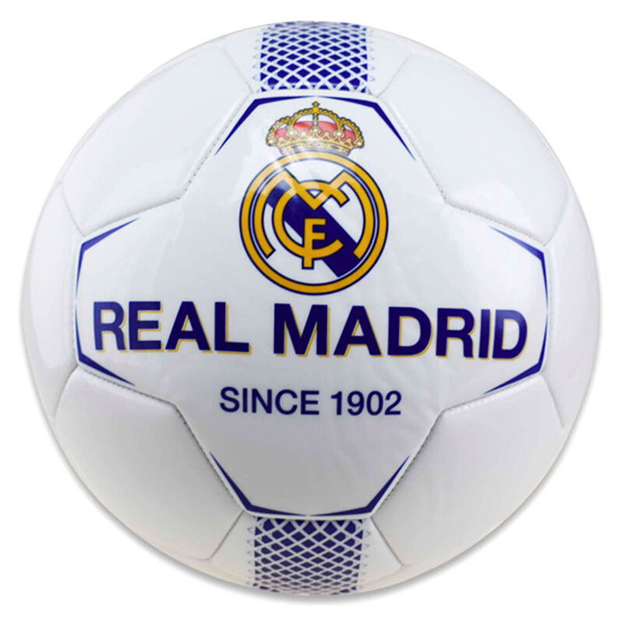 REAL MADRID - Ballon de football Officiel Blanc, Taille 5 - Modèle Grande REAL MADRID - Ballon de football Officiel Blanc, Taille 5 - Modèle Grande