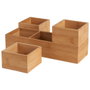 Day Jeu de 4 boîtes de rangement en bambou sans couvercle