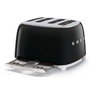 SMEG Toaster 2 Tranches TSF03BLEU Noir (Black Schwarz)