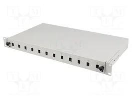 LANBERG Panneau de brassage à fibre optique duplex, simplex et RACK gris
