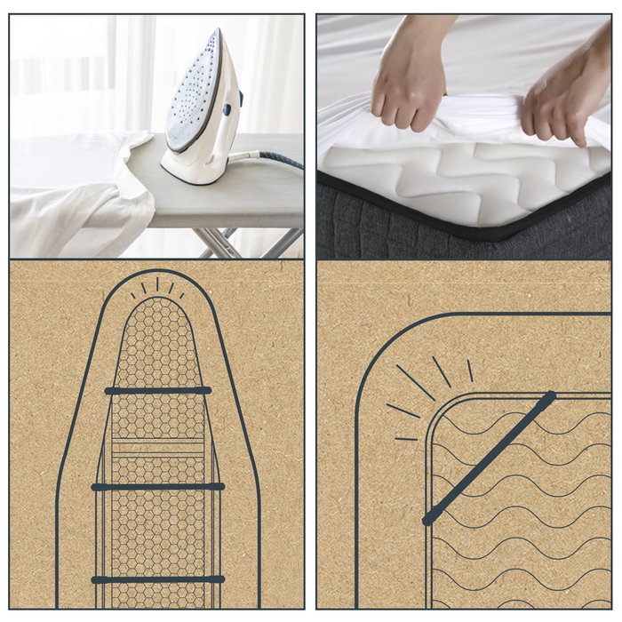 Je cherche une Idee Lot de 6 tendeurs extensibles pour housse de fer à repasser