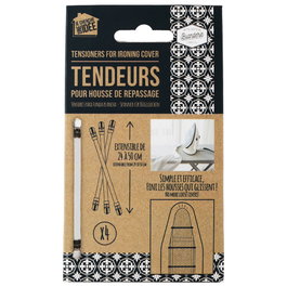 Je cherche une Idee Lot de 6 tendeurs extensibles pour housse de fer à repasser