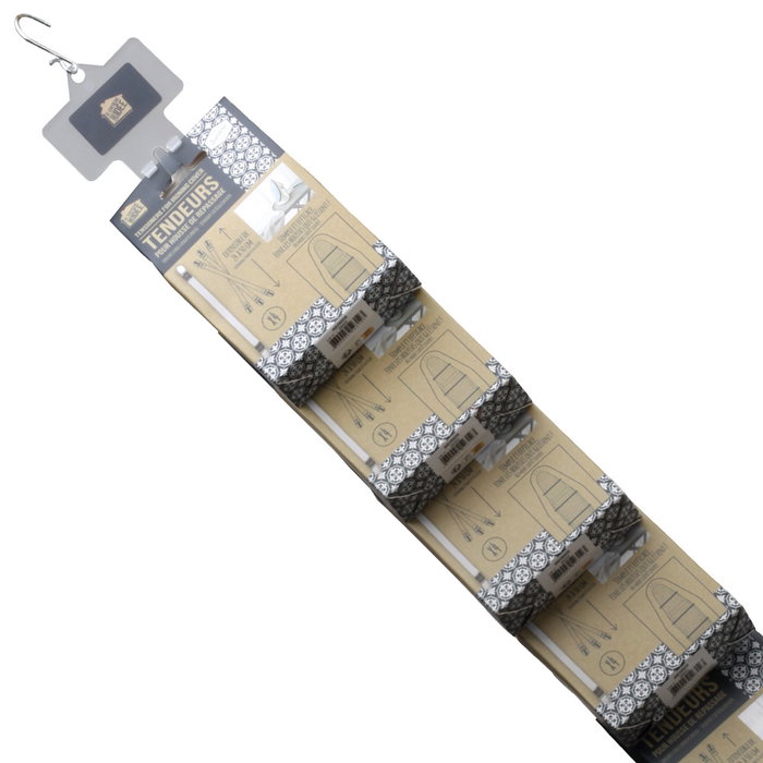 Je cherche une Idee Lot de 6 tendeurs extensibles pour housse de fer à repasser