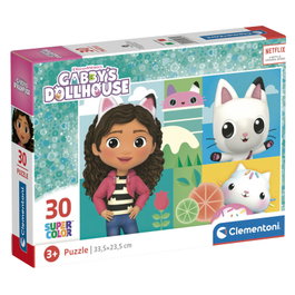 CLEMENTONI Puzzle La Casa de Muñecas de Gabby 30 pièces