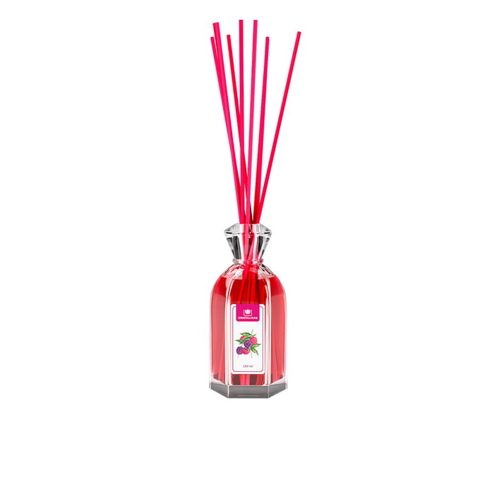 Cristalinas MIKADO désodorisant intérieur 180 ml - Parfum baies sauvages (mûres et framboises) 0% alcool - Diffusion intense 8 semaines Cristalinas MIKADO désodorisant intérieur 180 ml - Parfum baies sauvages (mûres et framboises) 0% alcool - Diffusion intense 8 semaines