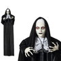 BigBuy Carnival Décoration d'Halloween Bonne Sœur Sinistre avec Yeux Lumineux 120cm