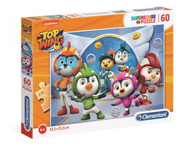 Clementoni Puzzle Supercolor 60 Pièces Top Wing Pour Enfants à Partir de 4 Ans