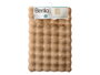 Berilo Tapis de Bain Marron 80x50 cm Epaisseur 1 cm Polyster Base Antidérapante (Set de 12)