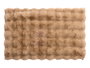 Berilo Tapis de Bain Marron 80x50 cm Epaisseur 1 cm Polyster Base Antidérapante (Set de 12)