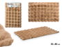 Berilo Tapis de Bain Marron 80x50 cm Epaisseur 1 cm Polyster Base Antidérapante (Set de 12)