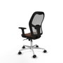 Piqueras y Crespo Chaise de Bureau 2D086N0 Gris Brun foncé