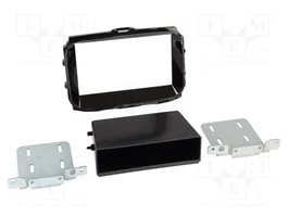 ACV Cadre de radio 2 DIN noir brillant pour Alfa Romeo Giulietta